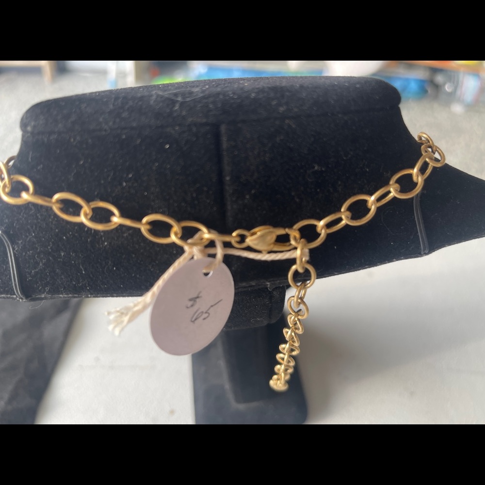 Beautiful BRIGHTON gold link necklace and bracelet set SWAROVSKI